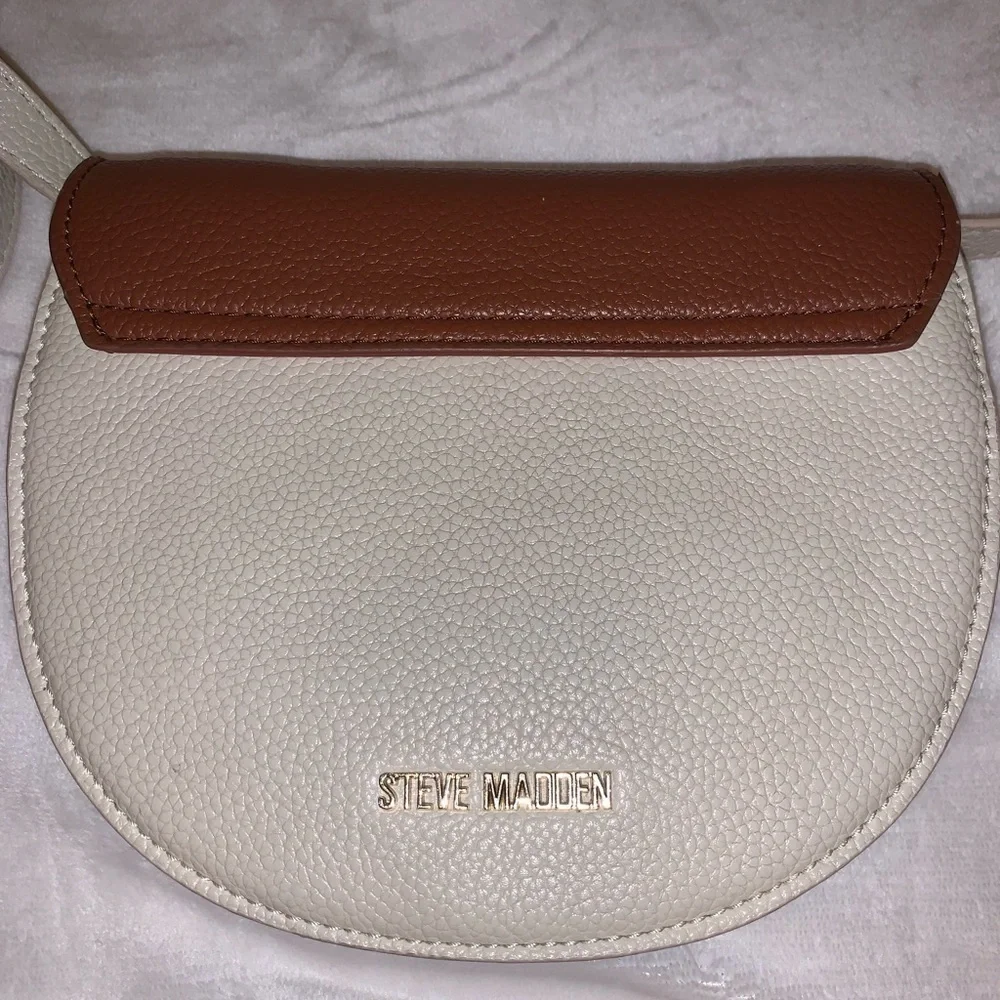 Steve Madden | Brown and Cream Cross Body Purse - Picture 7 of 10